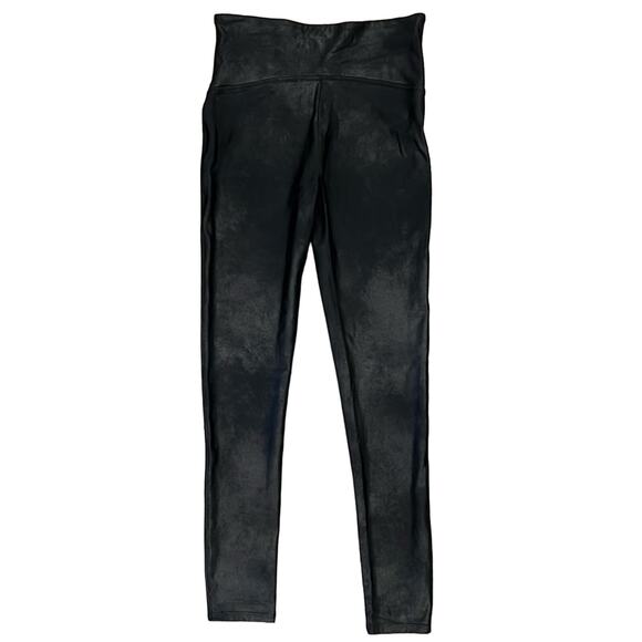 Spanx Women's Faux Leather Leggings Black Size MP - Picture 3 of 8